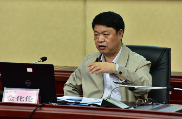 自治区党委宣传部副部长网信办主任金化伦到我校作网络意识形态安全